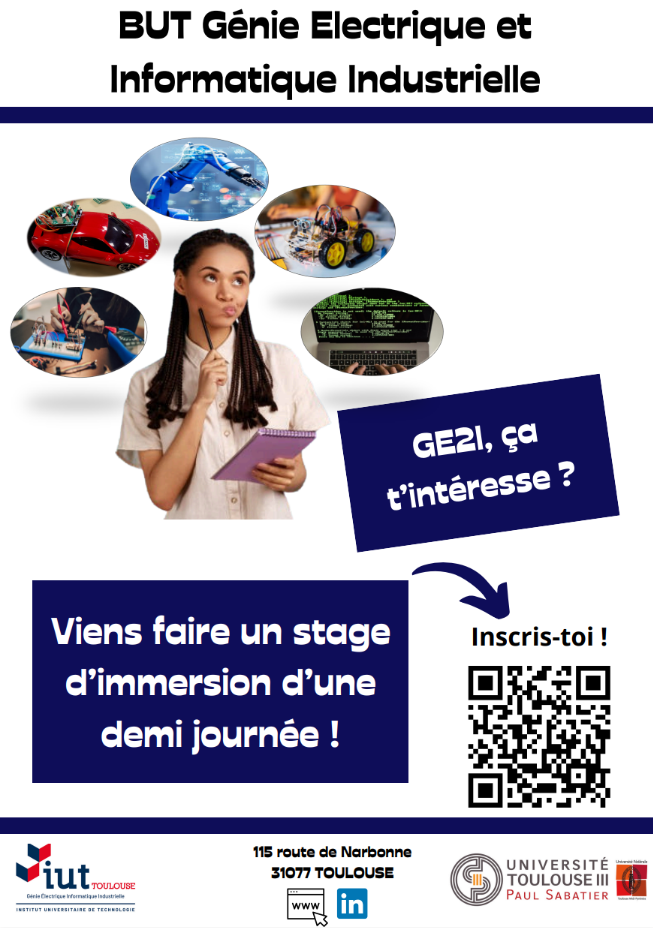 Flyer avec QR code d'inscription